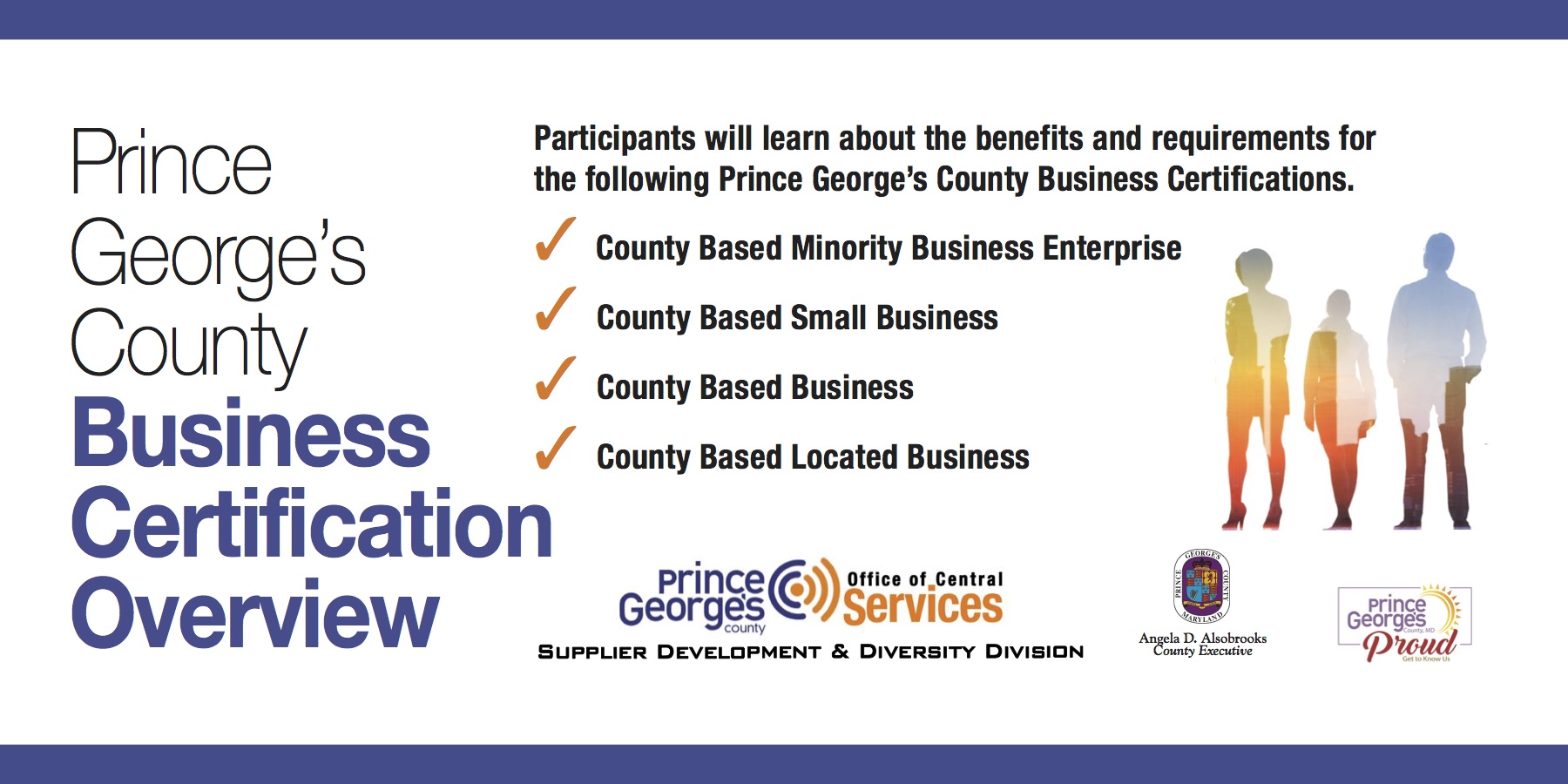 Prince George's Business Certification Overview - Register in Advance